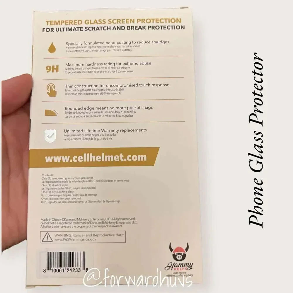CellHelmet Tempered Glass Screen Protector for Apple 5.4” 12 & 13 Mini